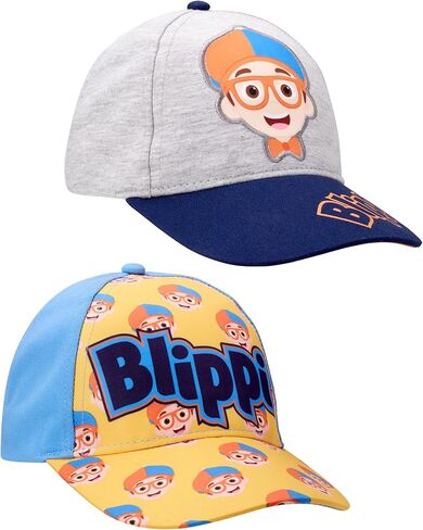 Blippi Toddler Boys' Baseball Hat - 2 Pack Curved Brim Cap, Size 2T-4T in Saudi Arabia
