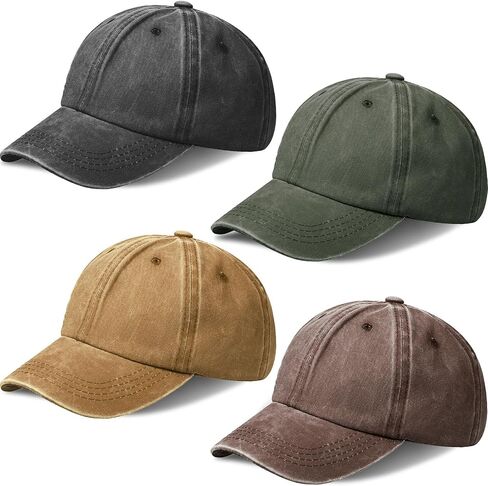 Kids Baseball Hats Distressed-Washed Toddler Plain Baseball Hats Adjustable Summer Trucker Hats for Boys Girls in Saudi Arabia