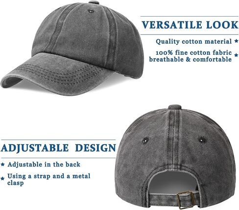 Kids Baseball Hats Distressed-Washed Toddler Plain Baseball Hats Adjustable Summer Trucker Hats for Boys Girls in Saudi Arabia