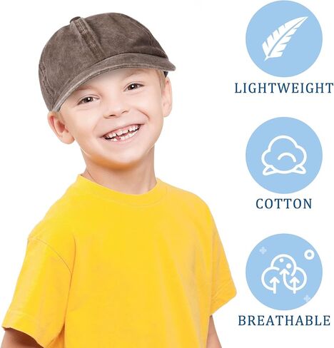 Kids Baseball Hats Distressed-Washed Toddler Plain Baseball Hats Adjustable Summer Trucker Hats for Boys Girls in Saudi Arabia