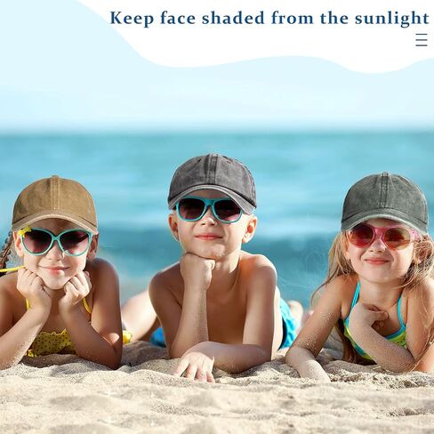 Kids Baseball Hats Distressed-Washed Toddler Plain Baseball Hats Adjustable Summer Trucker Hats for Boys Girls in Saudi Arabia