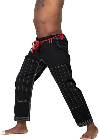BJJ Pants for Adults – Cotton Martial Arts Pants with 6-Loop Cord Drawstring in Kuwait