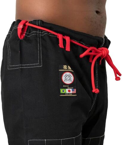 BJJ Pants for Adults – Cotton Martial Arts Pants with 6-Loop Cord Drawstring in Kuwait