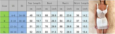 Sunloudy Women 2Pcs Crochet Knit Skirt Set Tube Crop Top + High Waist Bodycon Skirt Cover Up Beachwear in Saudi Arabia
