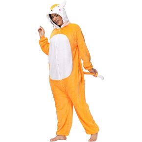 Petrella Fleece Animal Onesie Pajamas for Women Adult Christmas Halloween Cosplay Onepiece Costume