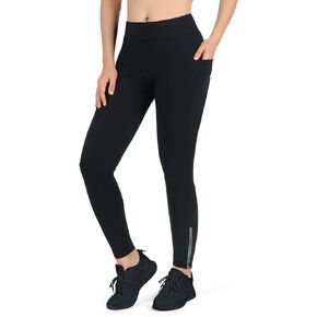 SPOEAR Women's Thermal Fleece Cycling Pants Padded Cold Weather Compression Bike Tights