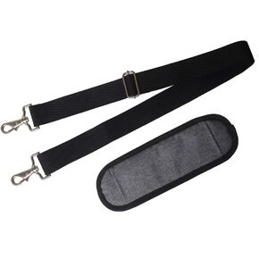 JAKAGO 61" Replacement Shoulder Strap, Padded Long Duffel Bag Strap Universal Adjustable Shoulder Belt with Metal Hooks and Non-Slip Pad for Briefcase Pet Carrier Bag Tool Laptop Camera Bag