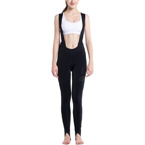 سروال مريلة لركوب الدراجات للسيدات من RION، سروال ركوب الدراجات عالي التمدد يسمح بالتهوية، سروال ضيق حراري مبطن 4D للدراجة الجبلية in Kuwait