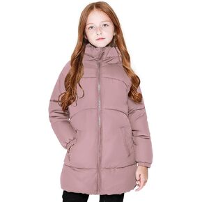 maoo garden Girls Winter Long Puffer Lightweight Coat Thick Padded Soft Fleece Jacket with Hood in Saudi Arabia