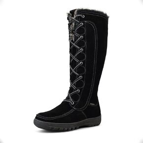 Comfy Moda Women's Waterproof Tall Fur Lined Winter Boots Warsaw