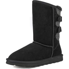 DREAM PAIRS Women's Mid Calf Fashion Winter Snow Boots