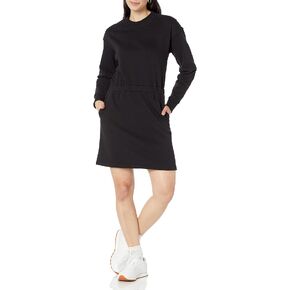 Amazon Essentials Women's Knit Waisted Sweatshirt Dress (Available in Plus Size)