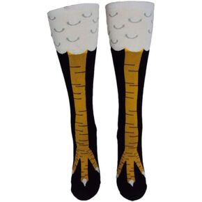 Crazy Funny Chicken Legs Knee-High Novelty Socks Funny Gifts