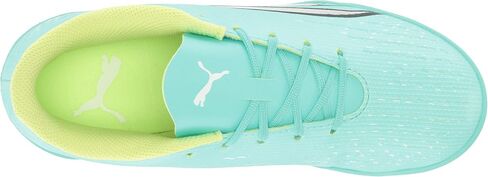 حذاء رياضي PUMA Ultra Play Turf للتدريب، نعناع كهربائي - أبيض - أصفر سريع، 13 US للجنسين للأطفال الكبار in Saudi Arabia