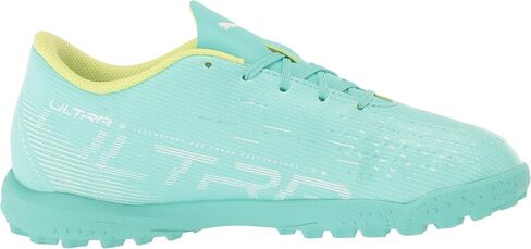 حذاء رياضي PUMA Ultra Play Turf للتدريب، نعناع كهربائي - أبيض - أصفر سريع، 13 US للجنسين للأطفال الكبار in Saudi Arabia