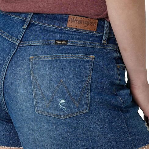 Wrangler Women's High-Rise Vintage Denim Short in Saudi Arabia