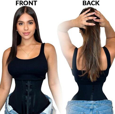 Silueta Perfecta Waist Trainer for Women-Faja Colombian Girdle Hourglass -Corset Double Compression extreme waistband. in Kuwait