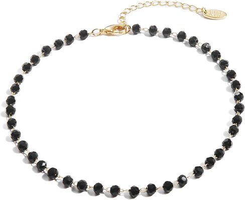 S.J JEWELRY Friendship Gift Handmade Dainty Anklet 14K Gold Plated/Silver Plated Star Lucky Beads Lace Chain Adjustable Foot Chain for Womens in Saudi Arabia