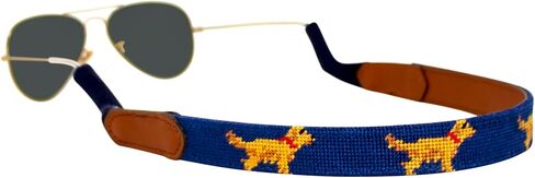 Huck Venture Leather Hand-Stitched Needlepoint Sunglass Strap Retainer in Kuwait