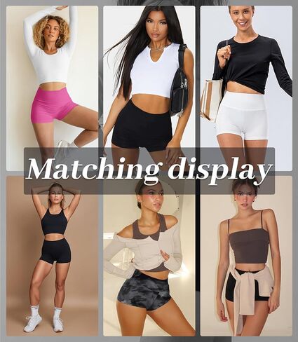 شورت ZOOSIXX للتمرين للنساء، شورت أسود للرقص عالي الخصر لليوجا in Kuwait