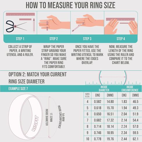 2PCS Ring Protectors for Working Out - Wedding Band and Engagement Ring Cover for Gym - Silicone Ring Guard - Rubber Ring Protector by RINFIT - Set of two: 4mm and 9mm in Kuwait