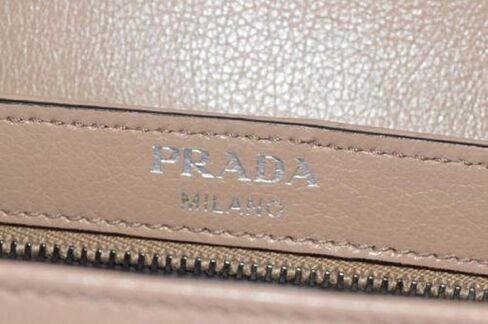 Prada Pattina Glace Calf Leather Cammeo Beige Pattina Studded Handbag in Saudi Arabia
