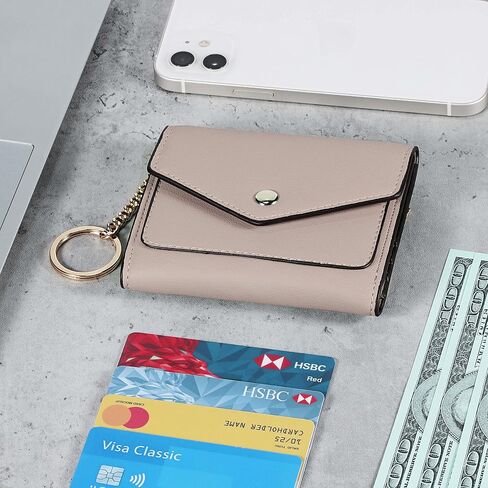 محفظة نسائية صغيرة من Gostwo مزودة بتقنية RFID وحقيبة تغيير وحامل بطاقة الائتمان ومحفظة صغيرة ثنائية الطي in Kuwait