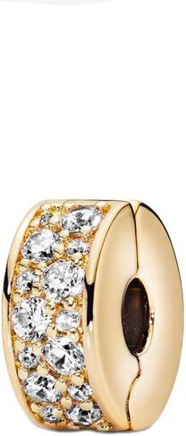 MiniJewelry النساء الفتيات مشرقة الأناقة مسار كليب سحر لأساور القلائد المعلقات زركون فاصل سحر أحجار الميلاد عيد الميلاد in Kuwait