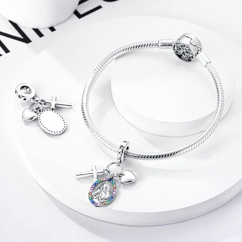 Hapour 925 Sterling Silver Charms for Bracelets and Necklaces Dangle Charm Jewelry Gift Charm for Women in Kuwait