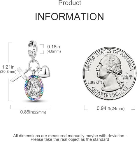 Hapour 925 Sterling Silver Charms for Bracelets and Necklaces Dangle Charm Jewelry Gift Charm for Women in Kuwait
