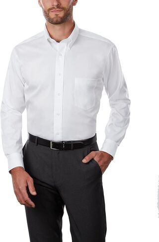 Van Heusen Men's Dress Shirt Regular Fit Non Iron Solid in Saudi Arabia