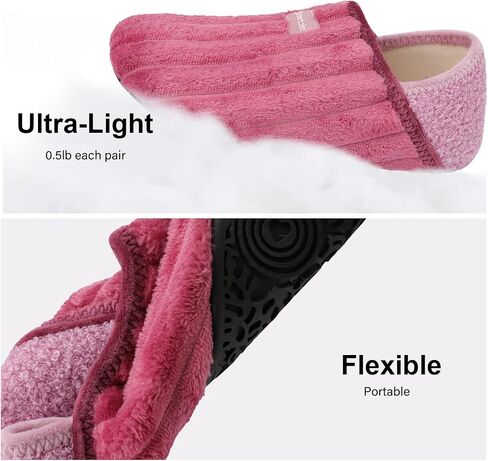 House Slippers for Women Men Indoor Barefoot Slippers Socks Comfy Slip on House Shoes Cozy Furry Lightweight Non-Slip for Bedroom Travel Yoga in Saudi Arabia