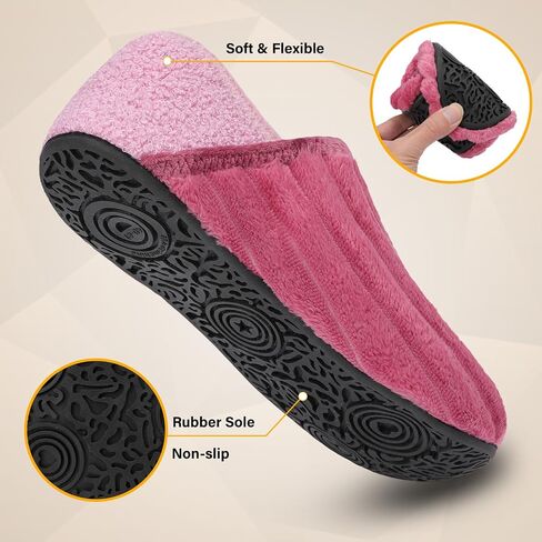 House Slippers for Women Men Indoor Barefoot Slippers Socks Comfy Slip on House Shoes Cozy Furry Lightweight Non-Slip for Bedroom Travel Yoga in Saudi Arabia