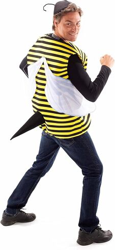 Busy Bee Halloween Costume - Cute One Size Bumblebee Suit, Antenna Hat, & Wings in Saudi Arabia