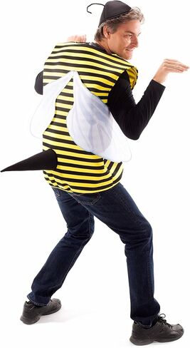 Busy Bee Halloween Costume - Cute One Size Bumblebee Suit, Antenna Hat, & Wings in Saudi Arabia
