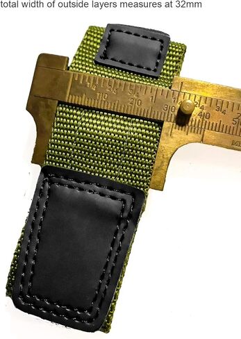 17-22 مم طول قابل للتعديل، أخضر عسكري، حزام ساعة نايلون | شديد التحمل، خطاف وحلقة، سوار معصم بديل رياضي | للجنسين in Kuwait