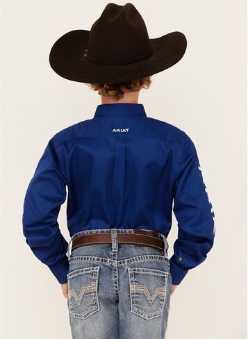 ARIAT Boys' Team Logo Twill Classic Fit Shirt in Saudi Arabia