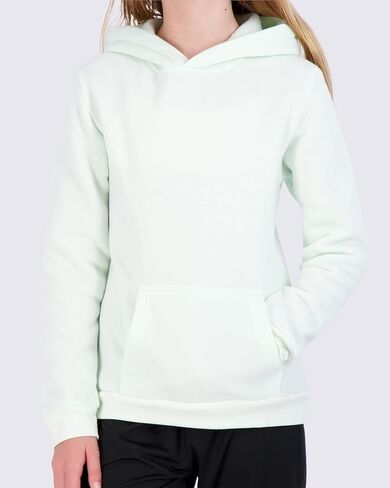 Real Essentials 3 Pack: Girls' Soft Brushed Fleece Pullover Hoodie Sweatshirt With Kangaroo Pocket (Ages 7-16) in Kuwait