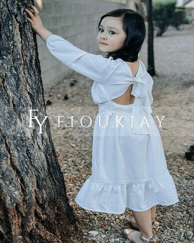 fioukiay Toddler Girl-Wedding-Princess-Maxi-Dress Boho Off Shoulder Lace Ruffle Dress Gowns Holiday Dresses in Kuwait