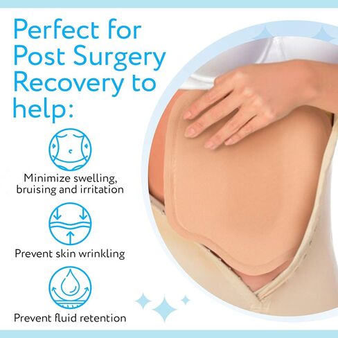 Lipo Ab Board for Stomach Support, Compression, and Recovery - Ergonomic and Barely Visible Tummy Tuck Board for Flattening Abdominal - Ab Board Post Surgery Liposuction Pad - One Size Fits Most in Saudi Arabia