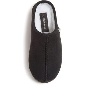 Lucky Brand Boys Memory Foam Microsuede Sherpa Clog Slippers, Fuzzy Non Slip Indoor Outdoor House Shoes, Kids Bedroom Clogs in Saudi Arabia