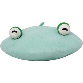 Frog Eyes Handmade Beret Vintage Artist Hat