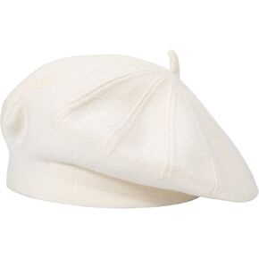 ZLYC French Beret hat, Reversible Solid Color Cashmere Knit Warm Beret Cap for Womens Girls in Saudi Arabia