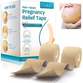 Pregnancy Tape Maternity Belly Support Tape Women, Spider Tape Pregnancy, Belly Support Tape, Pain & Strain Relief Belt, Pregnancy Gifts for Women 18 Ft Roll, 2 Rolls in Saudi Arabia