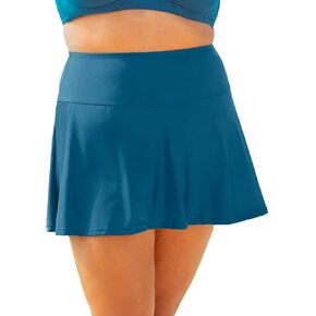 SHAPERMINT High Waisted Full Coverage Swim Skirt Bottoms - Smoothing Bathing Suit for Women - from Small to Plus Size