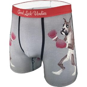 Good Luck Undies Men's Cats & Dogs Boxer Brief Underwear in Saudi Arabia