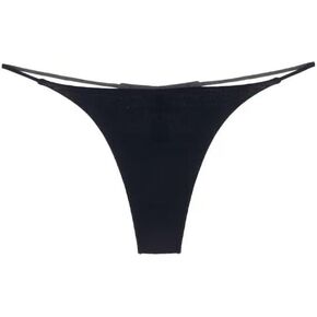Bracuup Women's Sexy Solid Color G-String Thong Panties Low Rise Hipster Underwear - Pack of 3 color Red, Black, White in Saudi Arabia