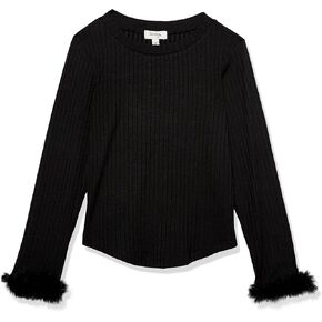 Speechless Girls' Fuzzy Cuff Long Sleeve Top in Kuwait