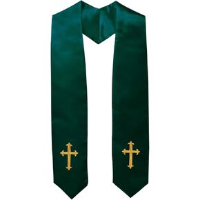 IvyRobes Adults' Traditional Choir Stole with Embroidery Cross 60" in Saudi Arabia