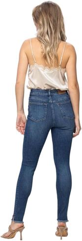 Judy Blue High Waist Tummy Control Side Slit & Fray Hem Skinny in Kuwait